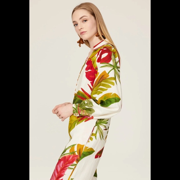 FARM Rio Spring Forest Jumpsuit Sz XS - Picture 2 of 15